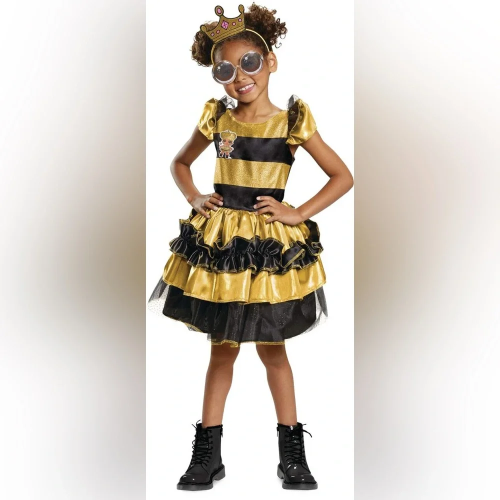 LOL Surprise Deluxe Child Costume Queen Bee Size large (10-12)New